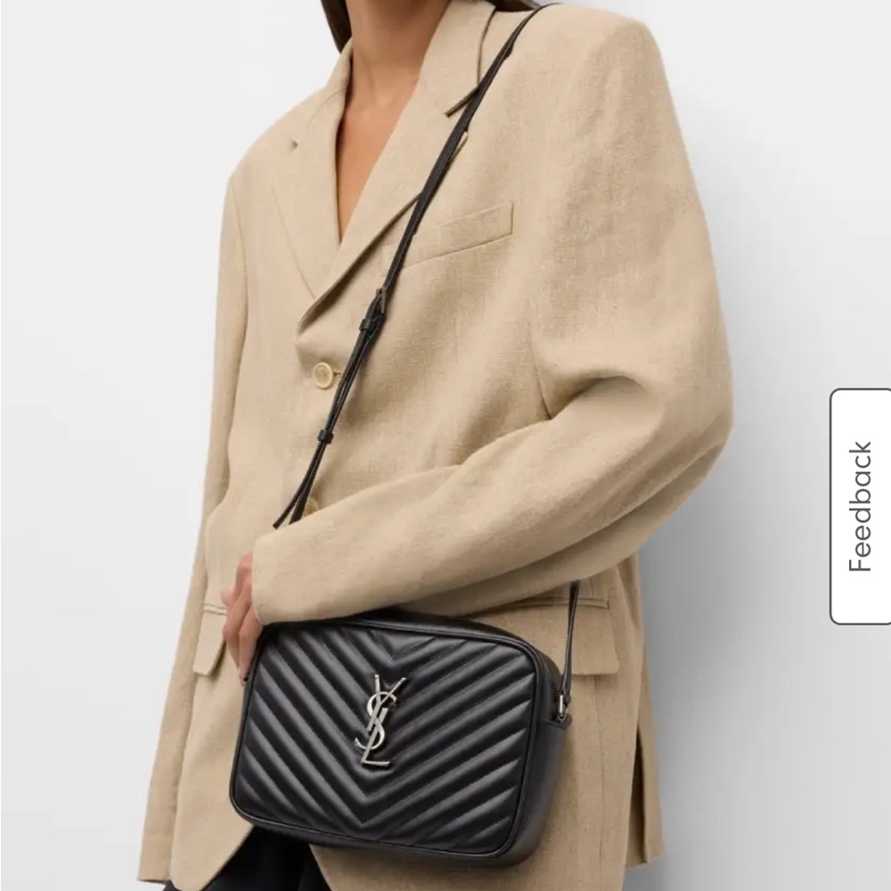 Ysl bag black with silver ysl